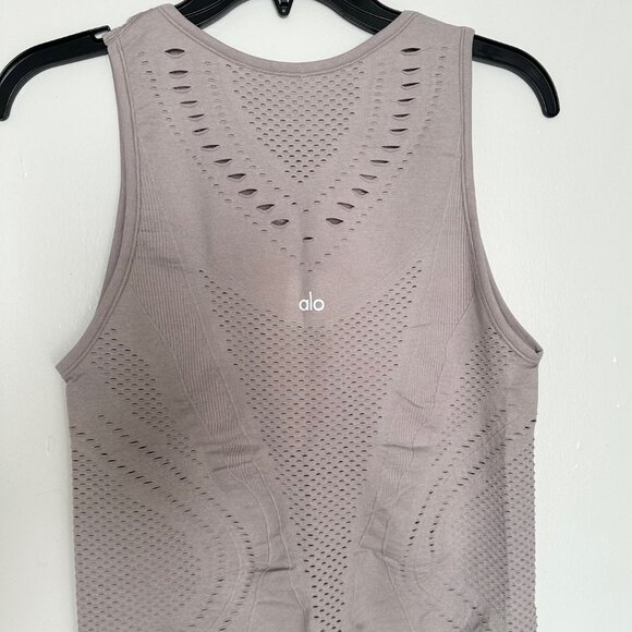 Alo Yoga Lark Tank Lavender Cloud Heather Like New - Picture 4 of 4